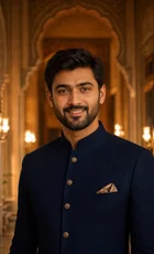 Indian groom ready for a respectful family introduction